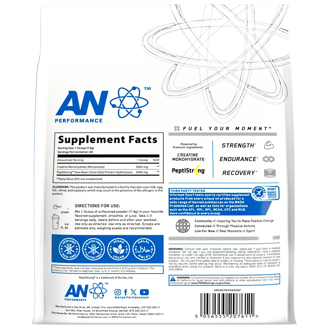AN Performance Creatine + Peptide 60 porciones