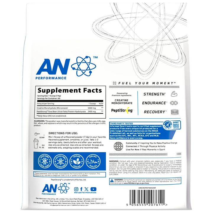 AN Performance Creatine + Peptide 60 porciones