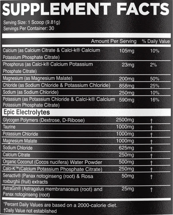 EPIC ELECTROLYTES 30 porciones
