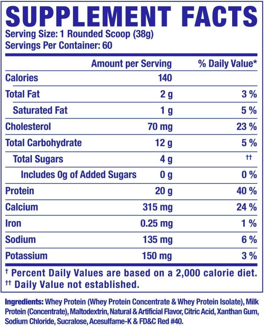 Whey XS 5 lbs 58 porciones