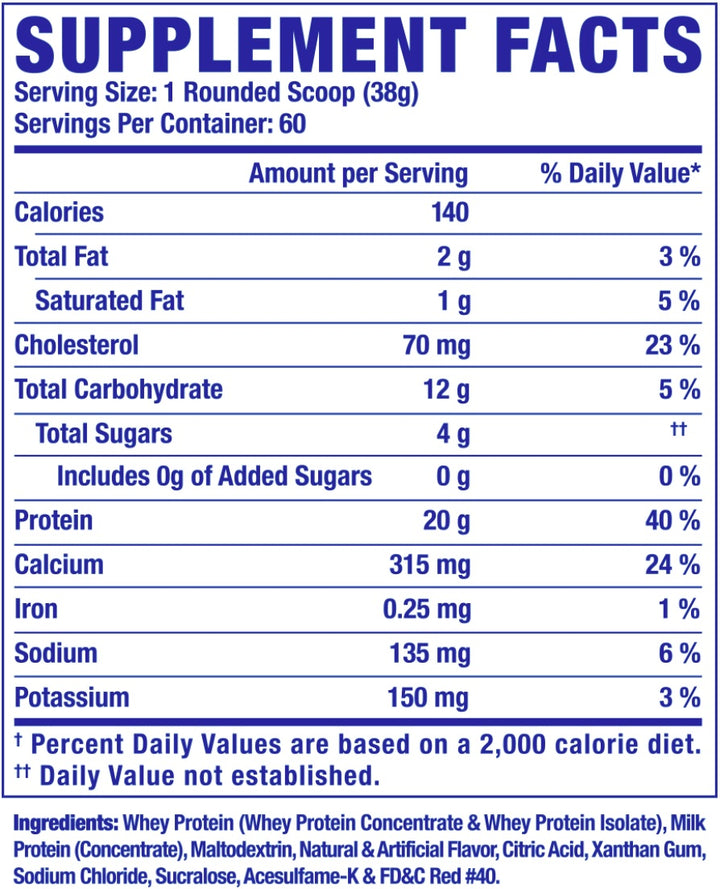 Whey XS 5 lbs 58 porciones