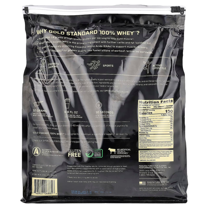 100% Whey Gold Standard 5lbs 73 porciones