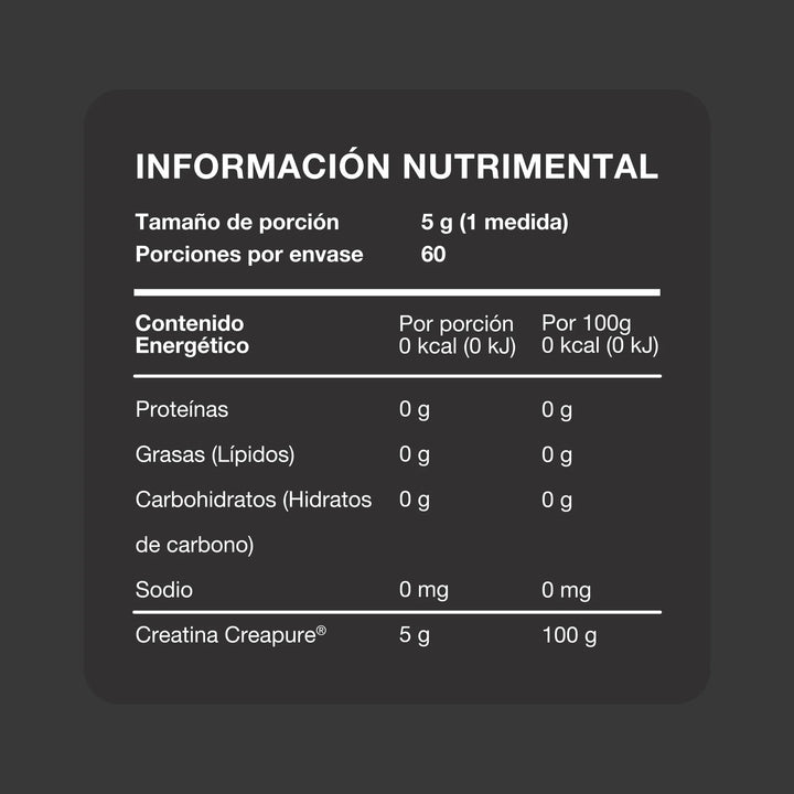 motivATOM Creatina Creapure 60 porciones