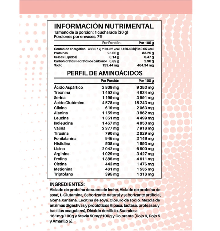 Iso Protein 5 lbs 76 porciones