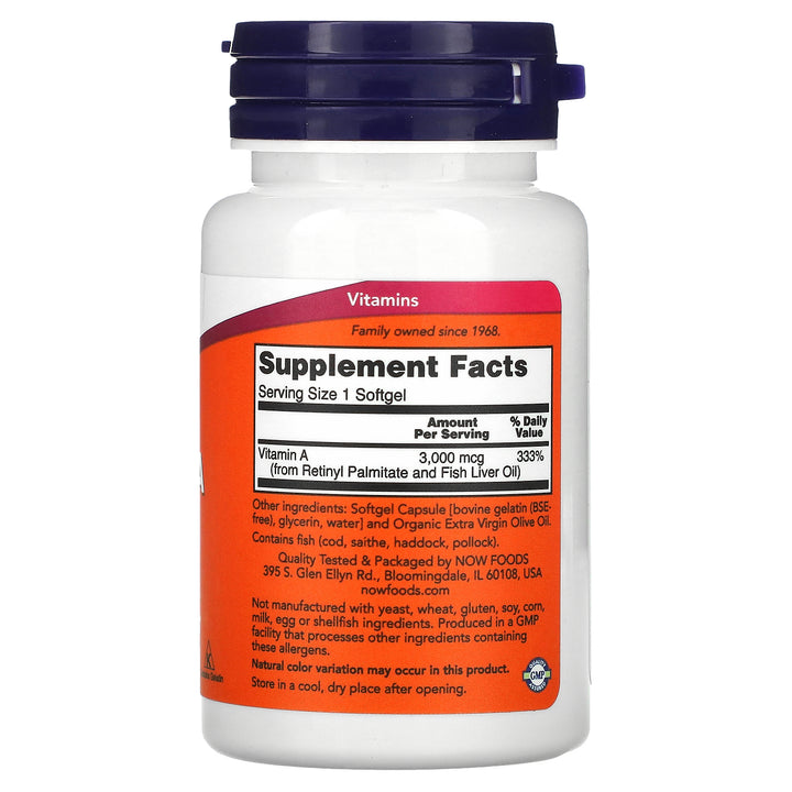 Vitamina A, 10.000 UI, 100 caps