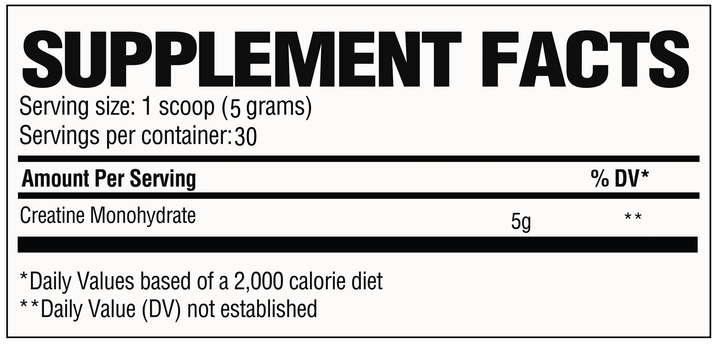 RAW Creatine 30 porciones