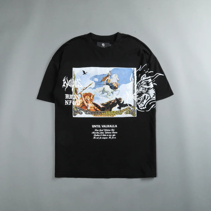 UNTIL OUR END "PREMIUM" OVERSIZED TEE IN BLACK