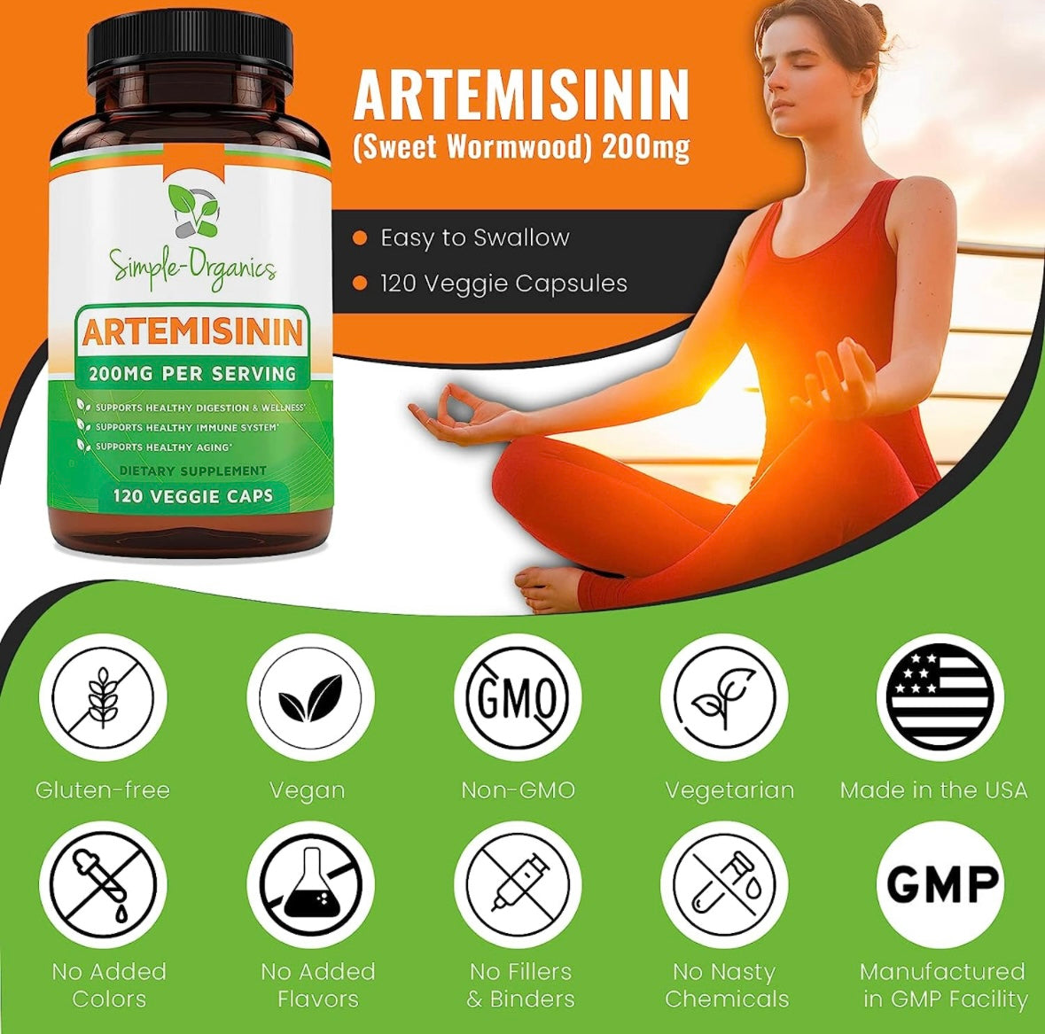 Artémisinine Plus - 60 Gélules - Complément Naturel Qualité Supérieure - Neuf