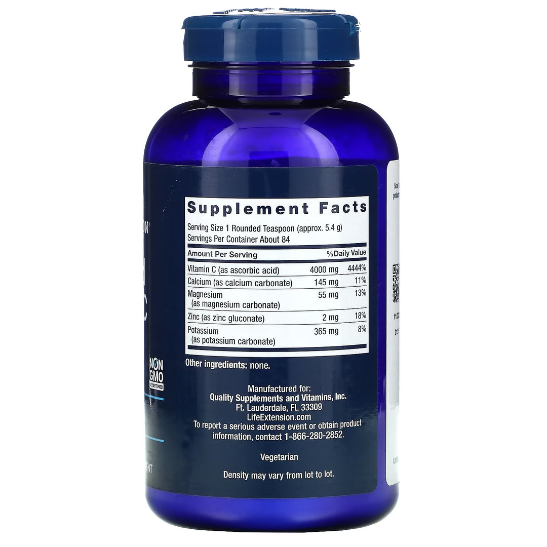 Buffered Vitamina C regulada en polvo 16oz 454 g