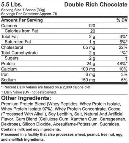 Nitro Tech Whey Gold 5 lbs 69 porciones