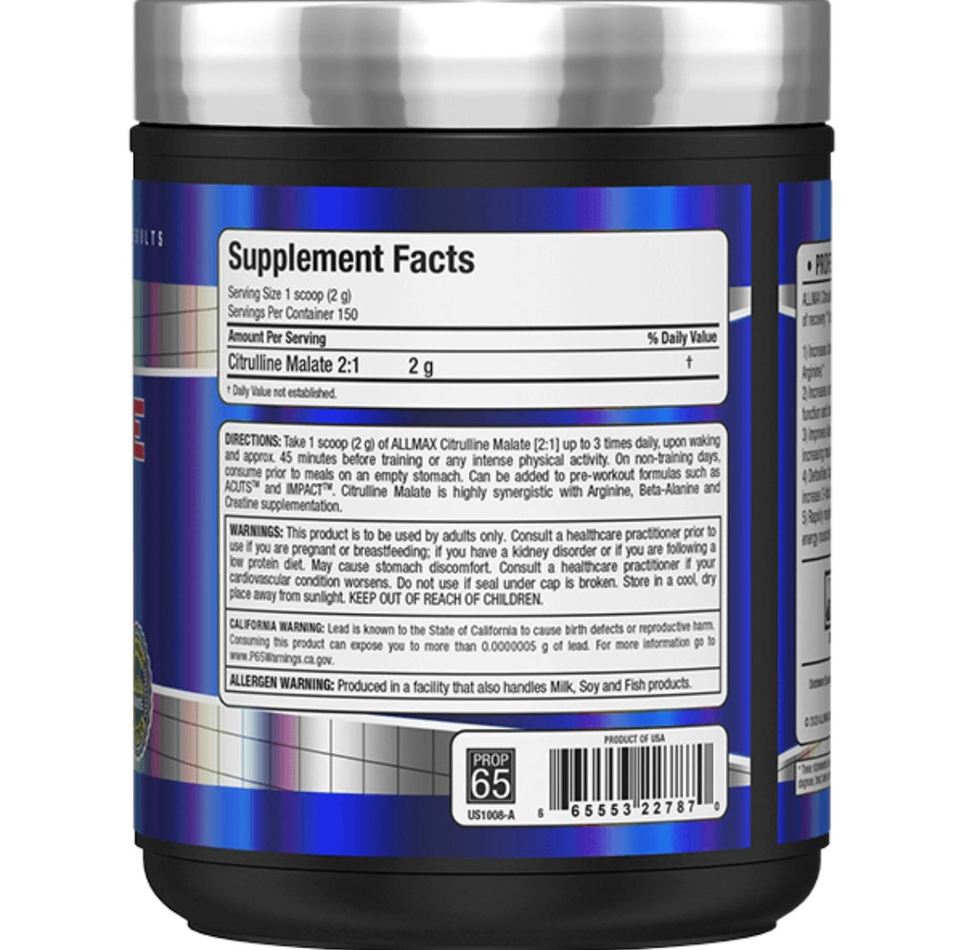 Citrulline Malate 2:1 2gr 150 porciones