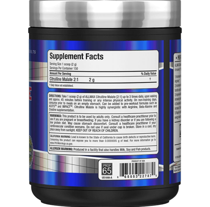 Citrulline Malate 2:1 2gr 150 porciones