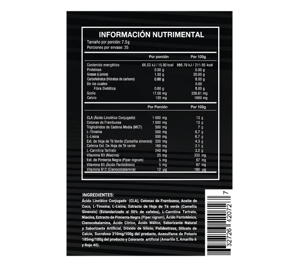 UP CLA + CARNITINA, 30 porciones