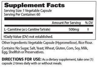 L-Carnitine 60 caps