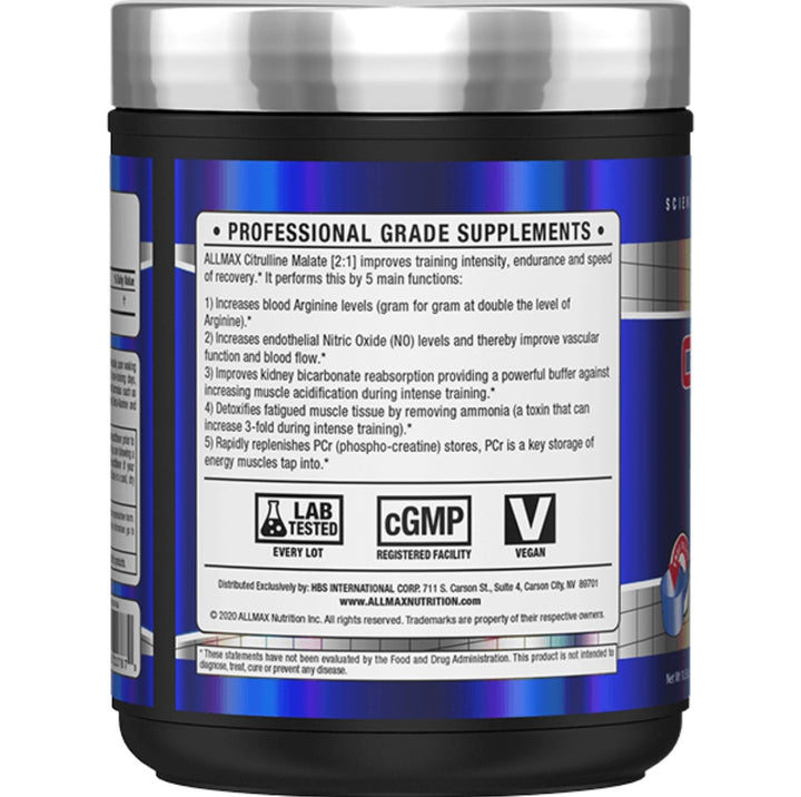 Citrulline Malate 2:1 2gr 150 porciones