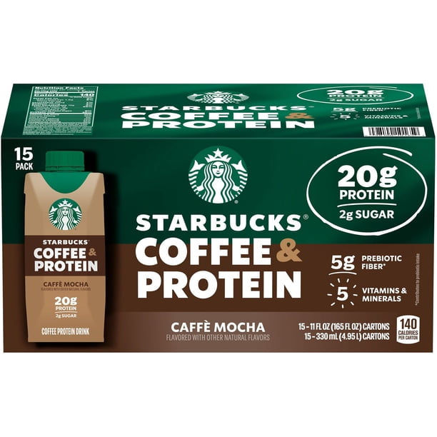 Starbucks Coffee & Protein Cafe Mocha Drink, 11 oz