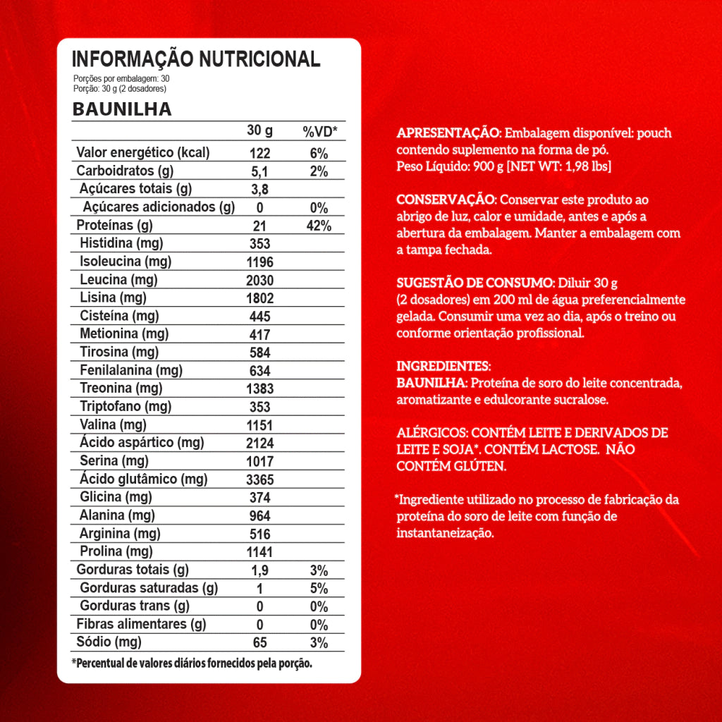 Integral medica Whey 100% Pure 900 gr 30 porciones