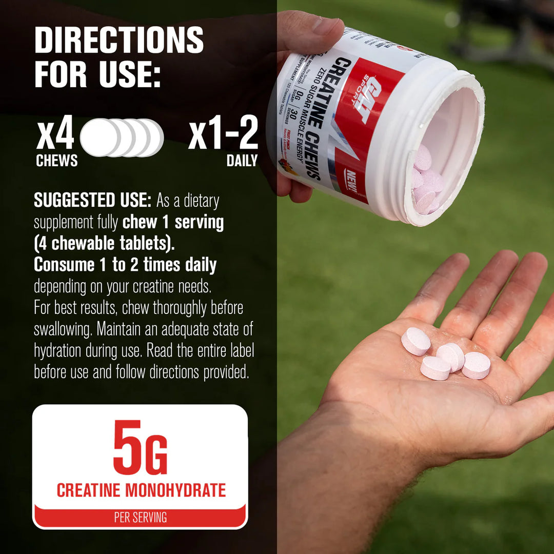GAT CREATINE CHEWS 30 porciones