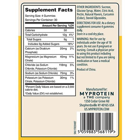 Electrolyte Gummies - Boosts Hydration 120 Gummies 30 porciones
