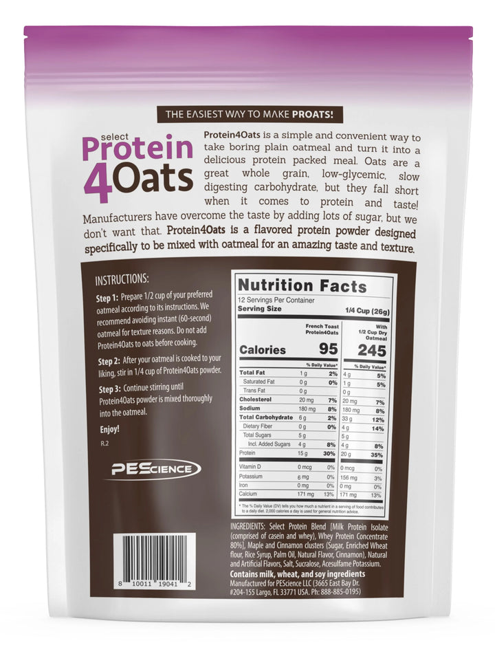 Protein4Oats Protein for Oatmeal 12 porciones