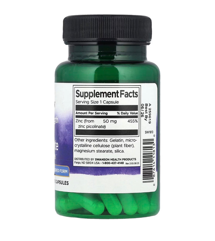 Picolinato de Zinc 50mg 60 caps