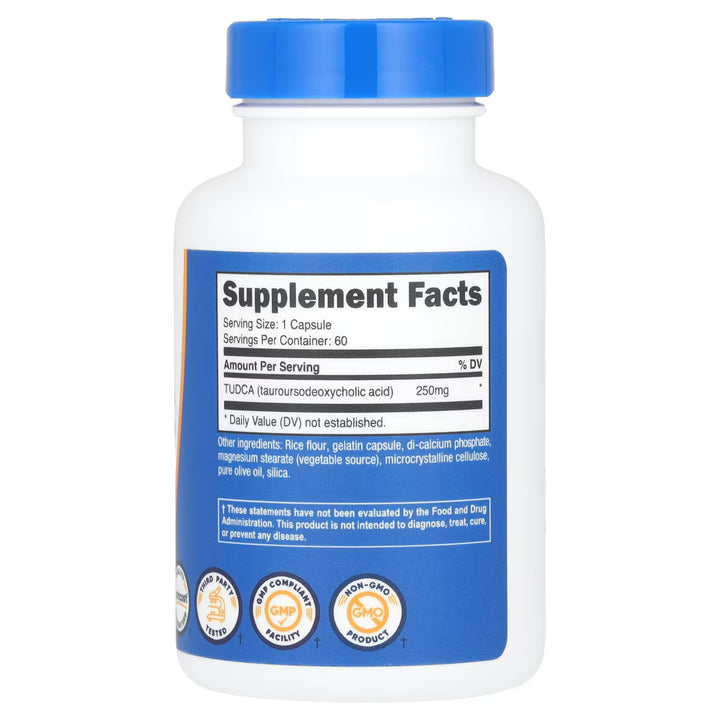 TUDCA, 250 mg, 60 cápsulas