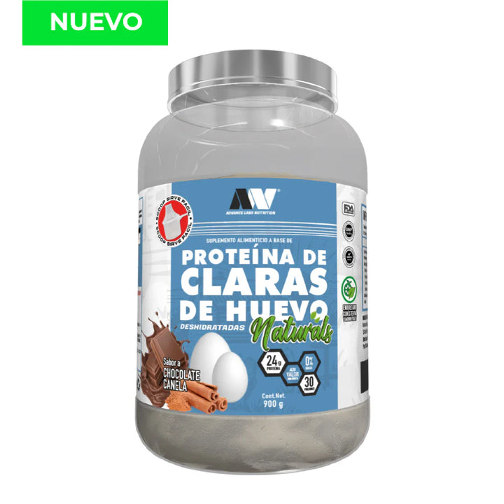 Proteína en polvo de Claras de Huevo Deshitradas (900g) Sin azúcar añadida 30 porciones