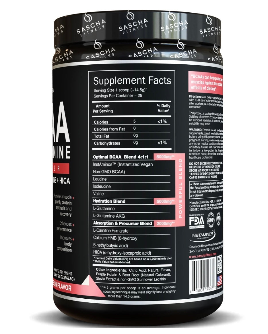 BCAAS + GLUTAMINE 25 porciones