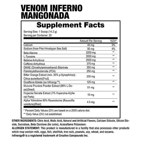 Venom Inferno 40/20 porciones