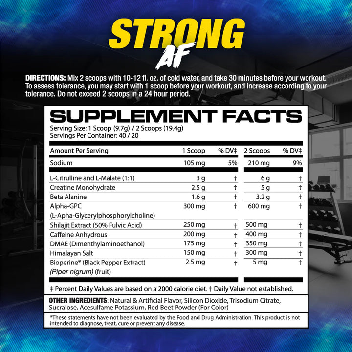 MHP NEW STRONG AF PRE-WORKOUT 40/20 porciones