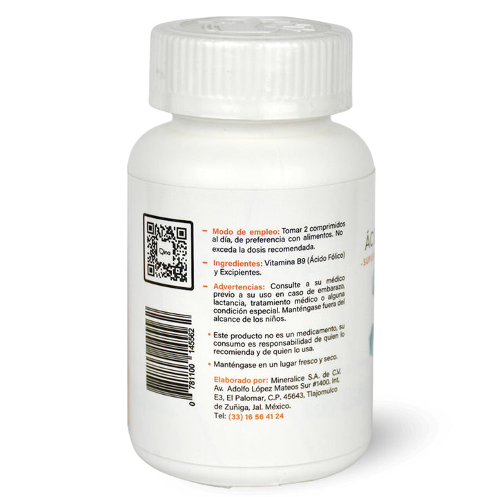 ÁCIDO FÓLICO 90 comprimidos 380 mg