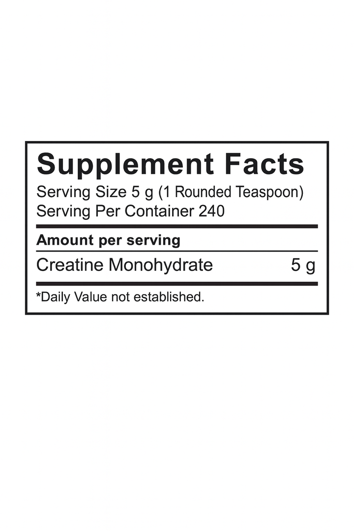 Micronized Creatine Powder 240 Porciones