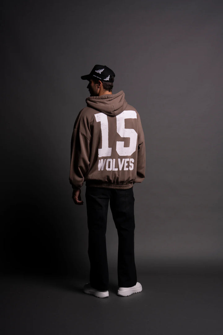 OUR ZONE "CHAMBERS" ZIP HOODIE IN MOJAVE BROWN