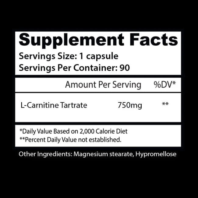 Asylum Cabinet L-Carnitine Capsules 90 caps