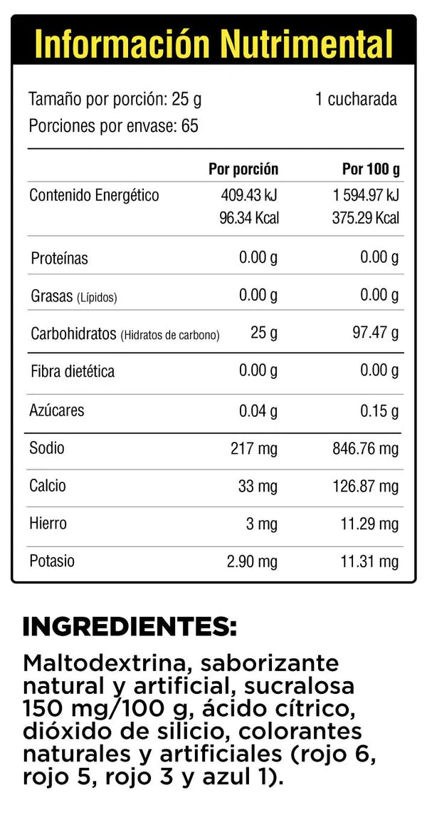 CARBS GAINER - Ganador de peso ( 3.7Lb - 65 porciones )