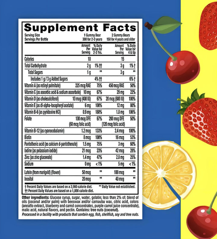 L’il Critters Gummy Vites – Multivitamínico Diario (300 Gomitas)