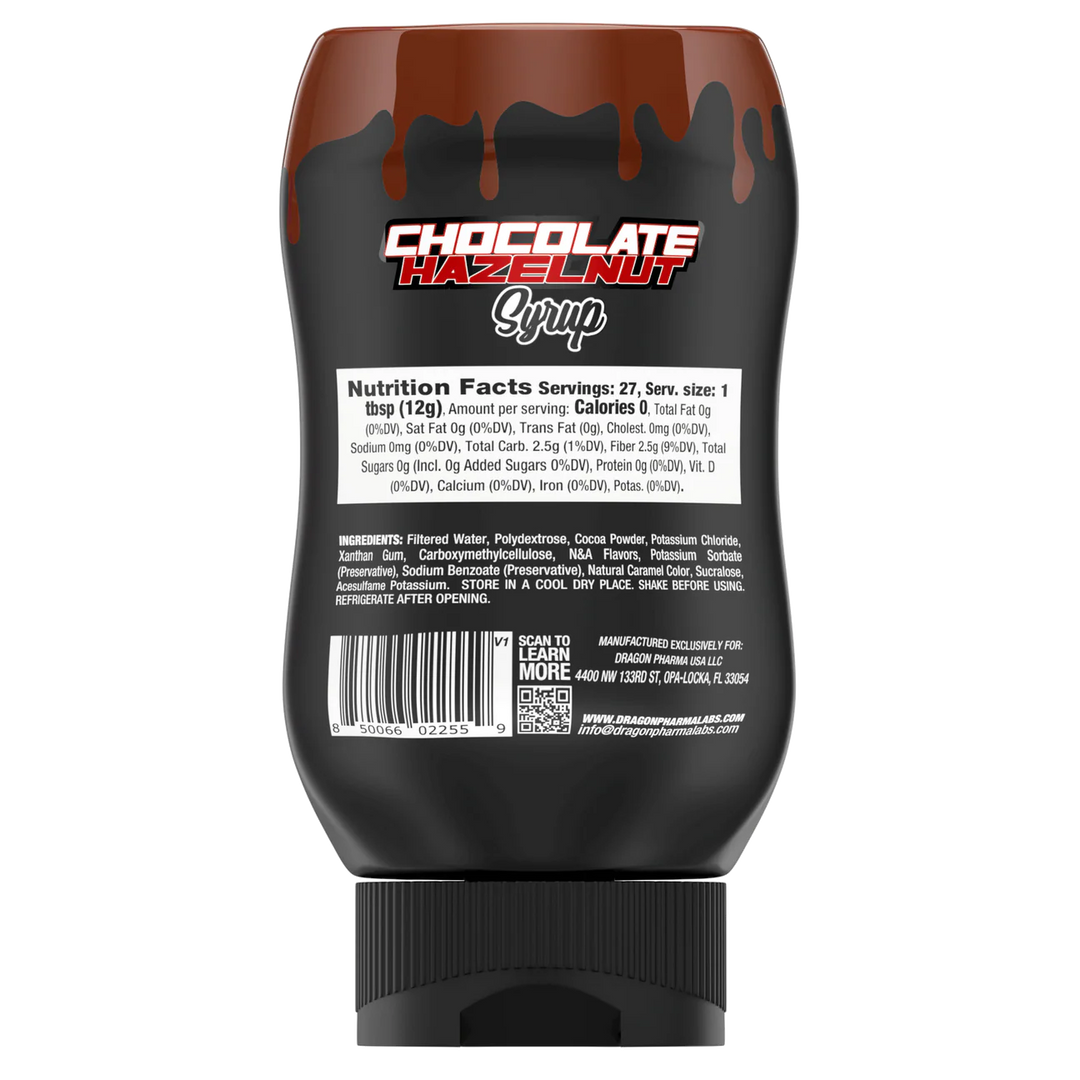Dragon Dips CHOCOLATE HAZELNUT SYRUP 11oz (335g)