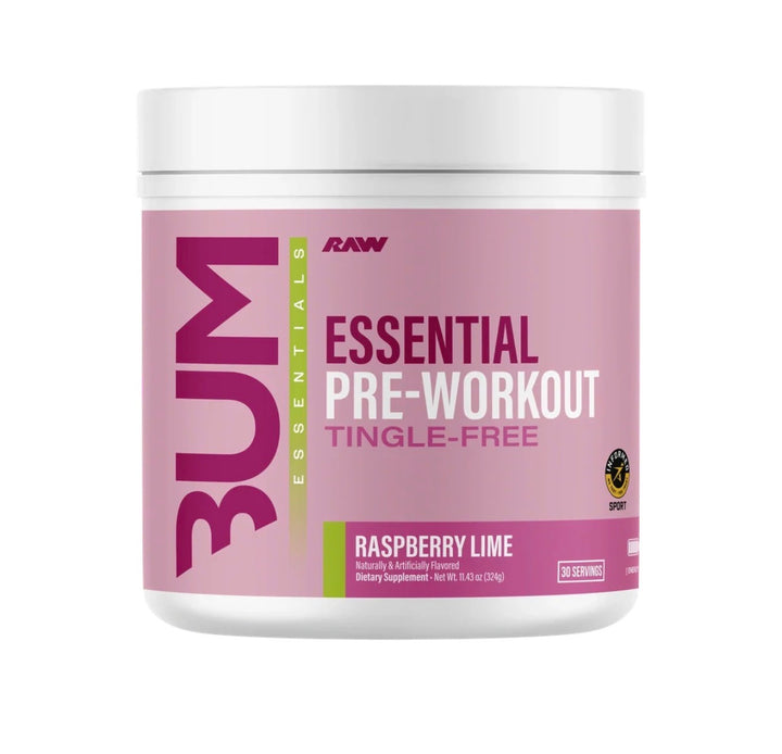 RAW ESSENTIAL PRE-WORKOUT TINGLE-FREE 30 porciones