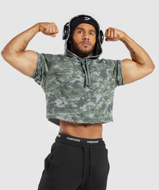 Legacy short sleeve crop Hoodie