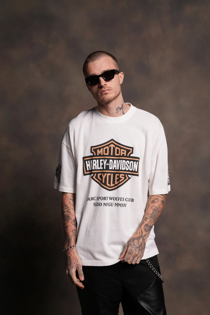 OUR CLUBS "PREMIUM" OVERSIZED TEE IN CREAM