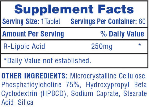 R-ALA (R-Alpha Lipoic Acid) 60 tabs