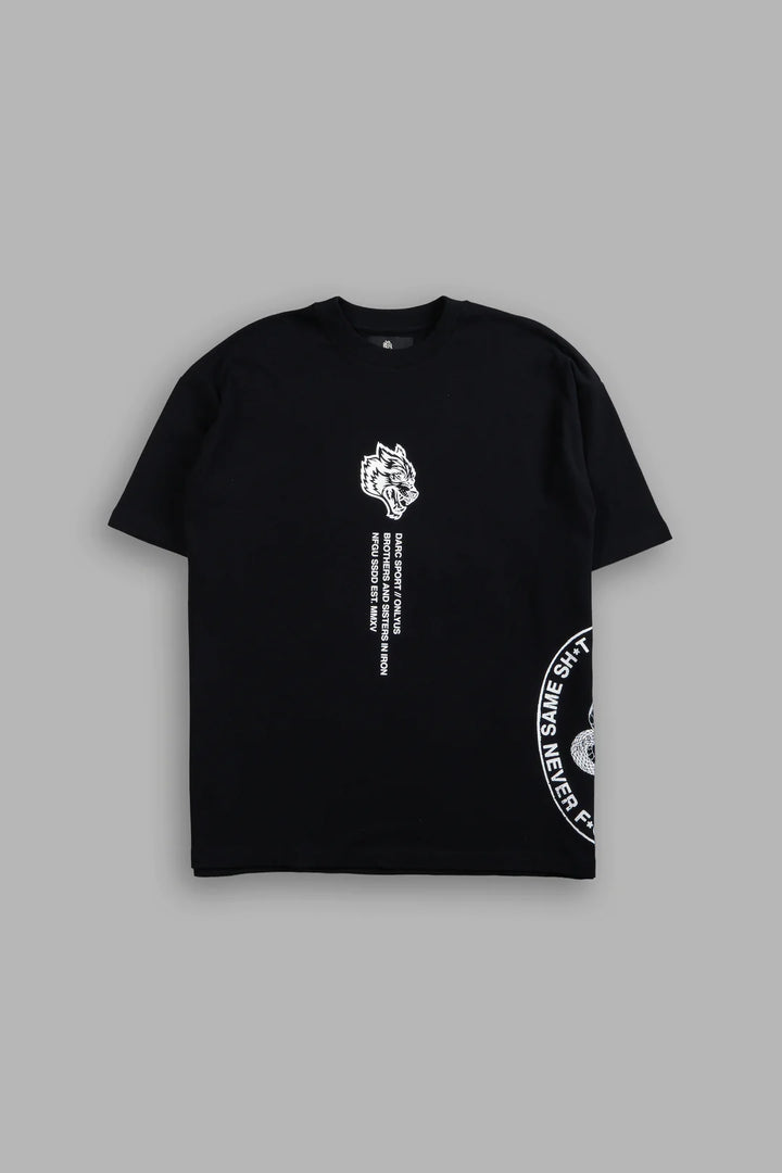 FREE WILL "PREMIUM" OVERSIZED TEE IN BLACK