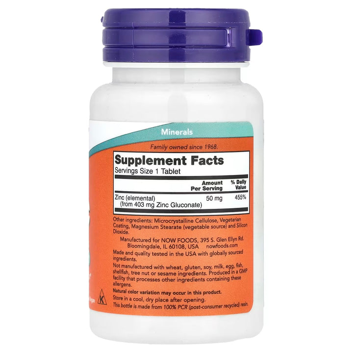 Zinc 50 mg 100 tabs