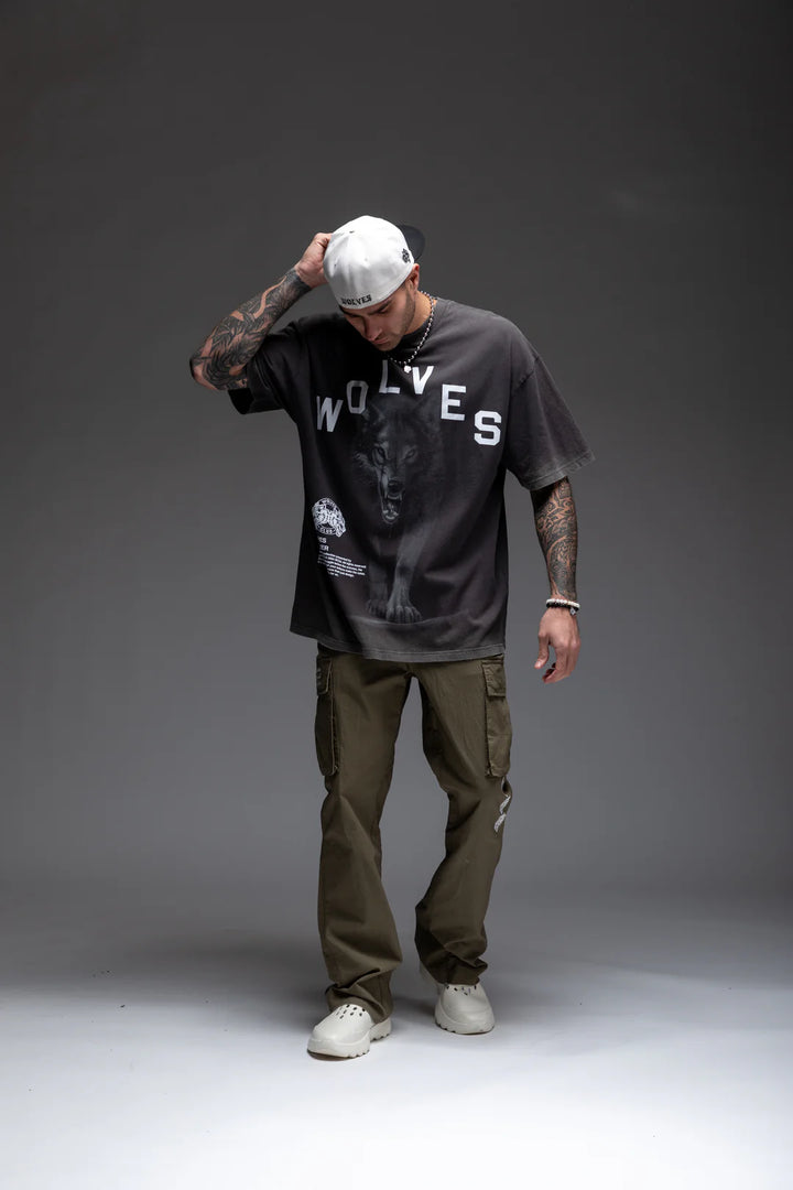 IN THE SHADOWS "PREMIUM VINTAGE" OVERSIZED TEE IN WOLF GRAY