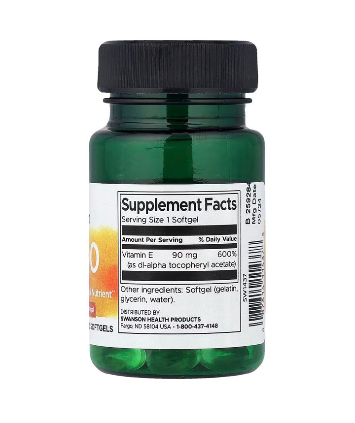 Vitamina E-200 90mg 60 caps
