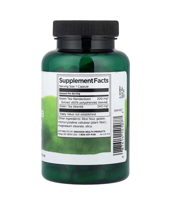 Swanson Green Tea Extract 200mg 120 caps