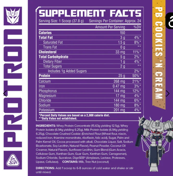 TRANSFORMERS® PROTRON - PROTEIN BLEND 24 porciones