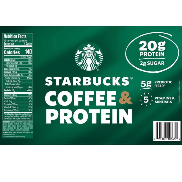 Starbucks Coffee & Protein Cafe Mocha Drink, 11 oz