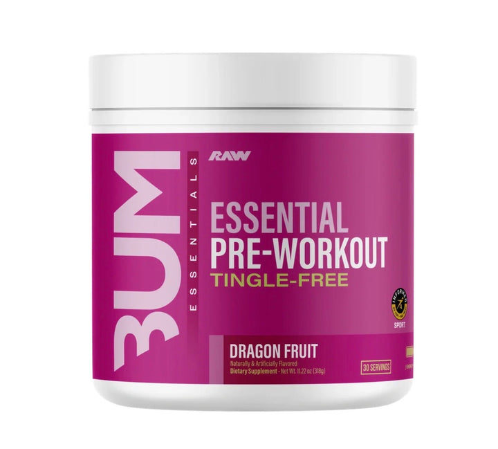 RAW ESSENTIAL PRE-WORKOUT TINGLE-FREE 30 porciones