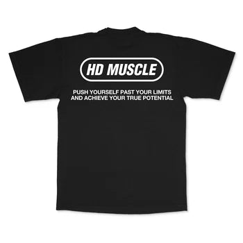 HD MUSCLE ICON T-SHIRT — BLACK